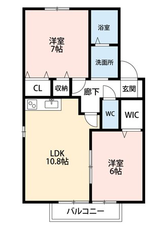 サンライズ安祥Ｄの物件間取画像